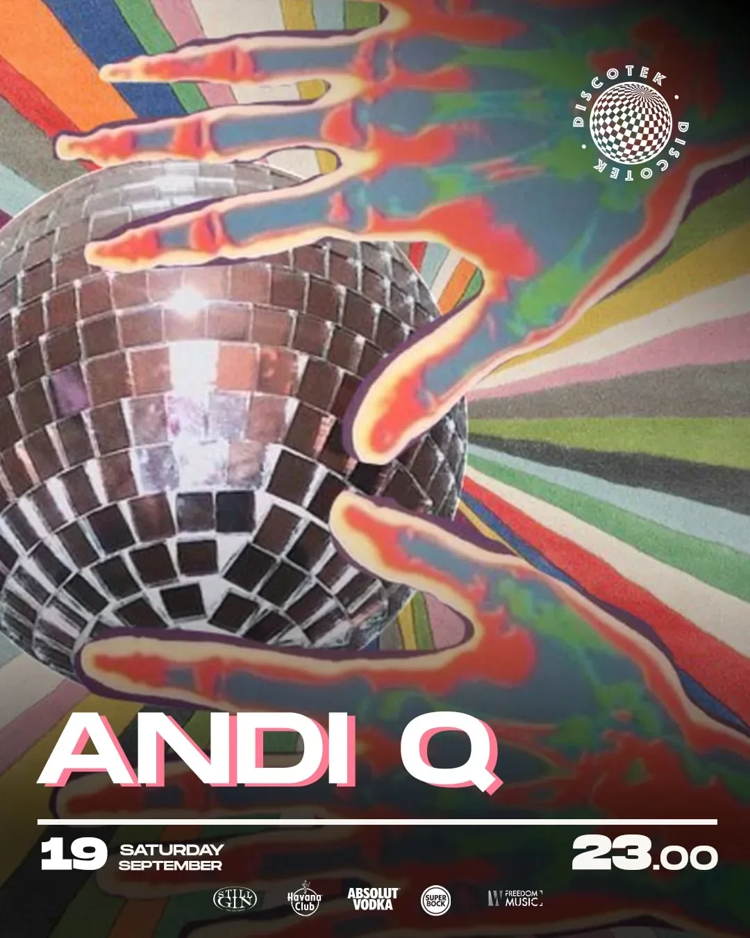 Andi Q @Diskotek flyer — Diskotek Tirana