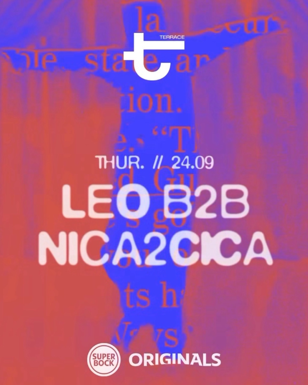 Leo B2B Nica2Cica at Tunel Terrace flyer