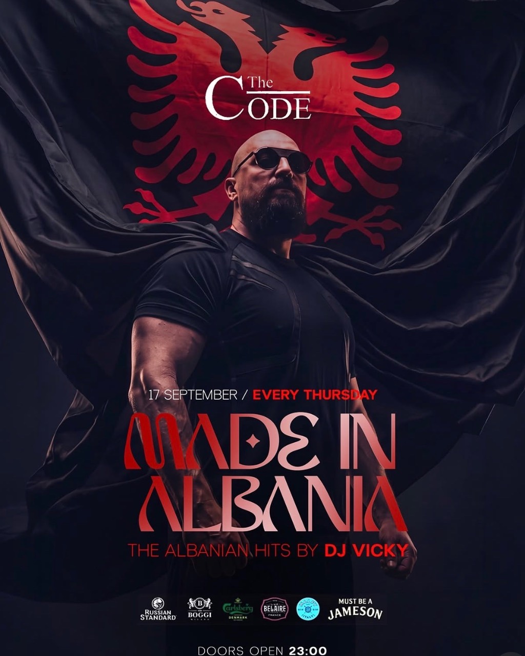Made in Albania by Vicky flyer — The Code, Tirana