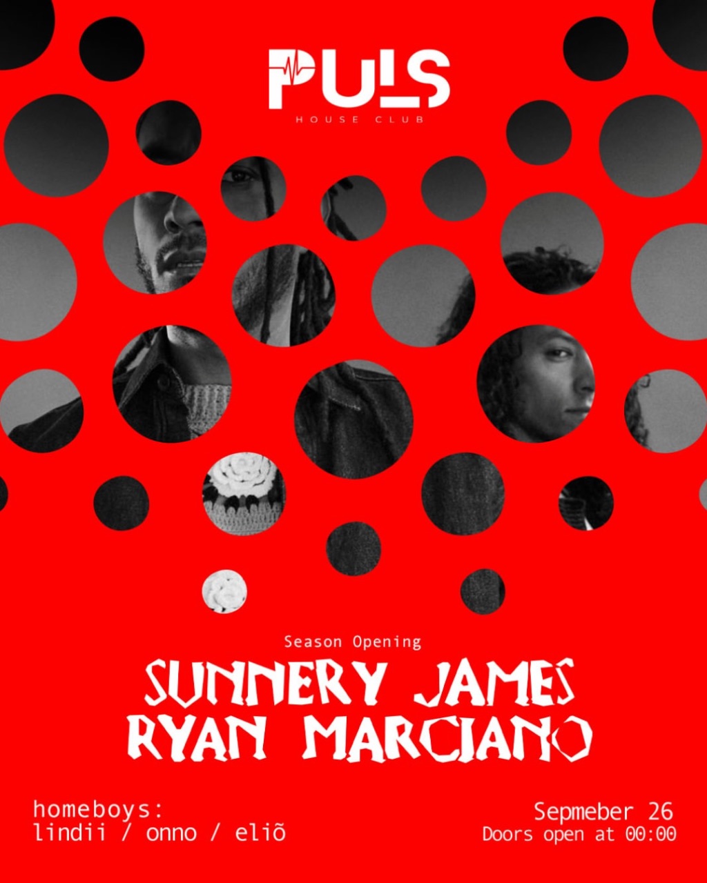 Sunnery James & Ryan Marciano flyer — Puls House Club, Tirana